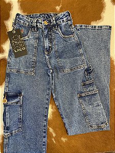 Calça Cargo - Marmorizada