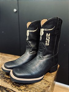 Bota Texana Masculina - Fossil Preto