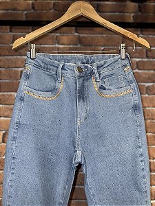 Calça Feminina Bordada Flare - Minuty