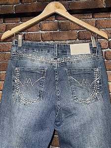 Calça Feminina Bordada Flare - Minuty