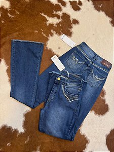 Calça Bordada Flare - Minuty