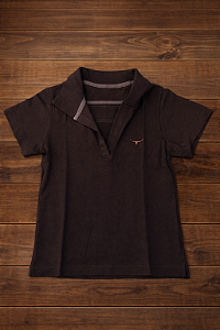 Polo Feminina - Teen Marrom