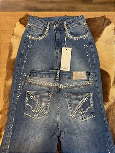 Calça Bordada Flare - Minuty