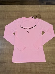 Camisa feminina UV - Rosa claro
