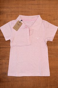 Polo Teen feminina - Rosa bebê