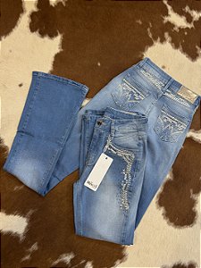 Calça Bordade Flare - Minuty