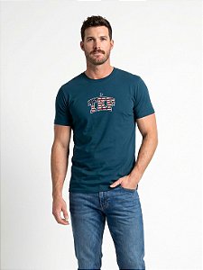 Camiseta Masculina TKF - Azul Petróleo