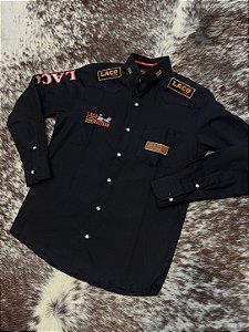 Camisão Laço Jeans - Preto