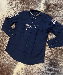 Camisa Competição Azul Marinho - Texas Farm -