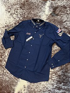 Camisa Competição Azul Marinho - Texas Farm -