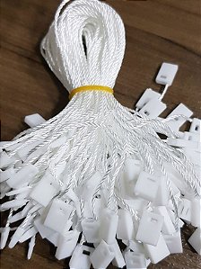 100 Lacre de Autenticidade para Tag - Fixação Segura p Etiquetas - Branco