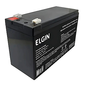 Bateria Selada de Chumbo Elgin VRLA 12V 7Ah F187