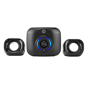 Caixa de Som HP DHS-2111S P2 USB 2.1 para PC Notebook com Subwoofer