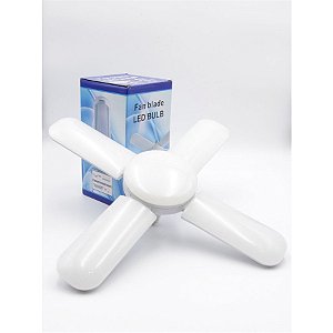 Lâmpada Articulada Led Pétala Ajustável Fan Blade 60w Design Ventilador Branc