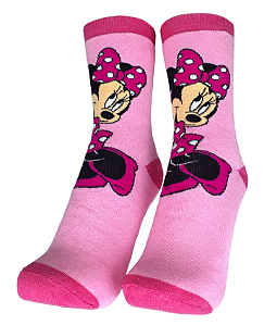 MEIA DIVERTIDA MINNIE ROSA