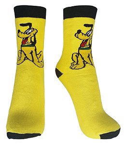 MEIA DIVERTIDA AMARELA DO PLUTO