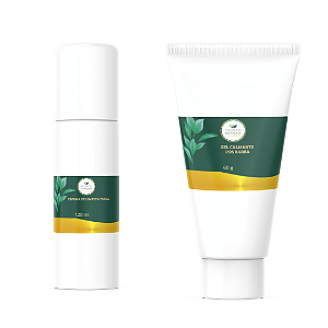Espuma de Limpeza Facial + Gel calmante pós barba