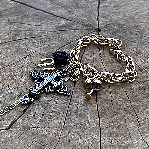 Pulseira com Anel de Maria Padilha Banhados a Ouro 18K