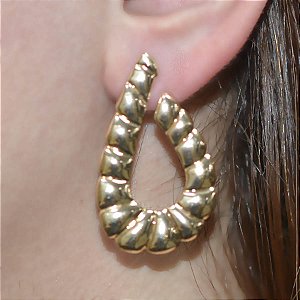 Brinco Gota Banhado a ouro 18k