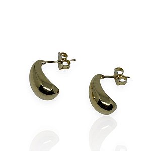 Brinco gota banhado em ouro 18k