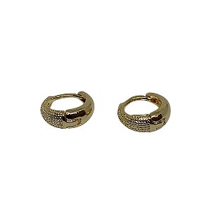 Argolinha click banhada a ouro 18k