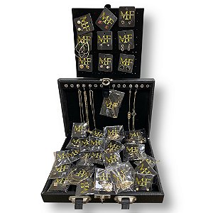 Kit Maleta empreendedora com 43 semijoias