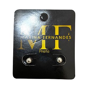 Brinco bolinha 4mm prata 925