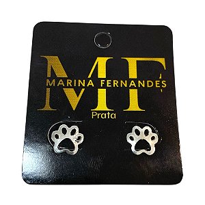 Brinco patinha pet prata 925