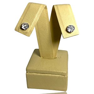 Brinco ponto de luz 5mm prata 925