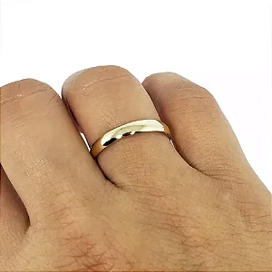 Aliança de casamento moeda antiga, 3mm