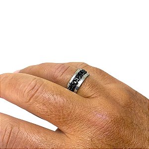 Anel masculino de aço inoxidável