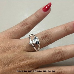 Anel banhado a prata Nossa Senhora Aparecida