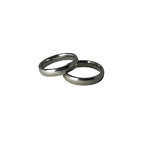 Aliança de aço tradicional 3MM - Unidade
