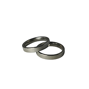Aliança de aço tradicional 4MM - Unidade