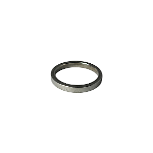 Aliança de Aço Fosca com Bordas Polidas 2mm - Unidade