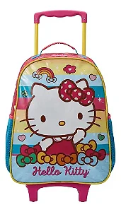 Mochila Com Rodas Escolar Infantil Hello Kitty Xeryus 13530