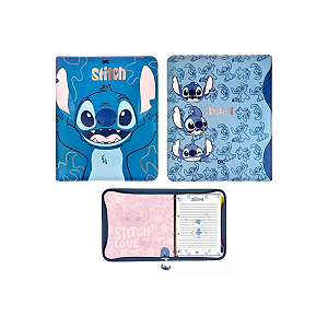 FICHÁRIO UNIVERSITÁRIO COM ZÍPER – STITCH – COM 48 FLS– 4827