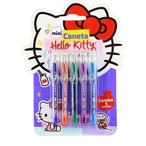 Mini Caneta Material Escolar Infantil Multiuso Hello Kitty Leo&leo