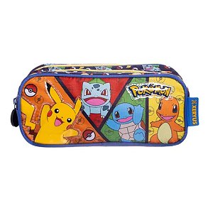 Estojo Triplo Lápis Necessaire Material Escolar Infantil Pokémon Xeryus