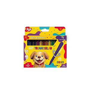 Giz de Cera Triangular - 5253 - Escolar