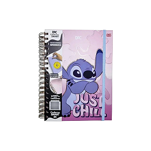 Caderno Smart Colegial Stitch Folhas Reposicionáveis Dac