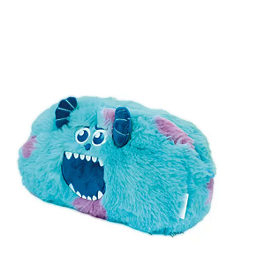 Estojo Pelúcia Fluffy Com Zíper Dupla Face Monstros S.a. Dac