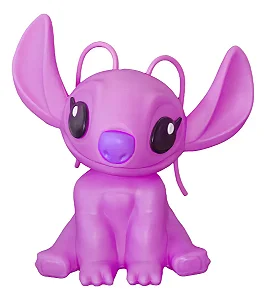 Luminária Decorativa Stitch Angel Rosa Disney com lâmpada