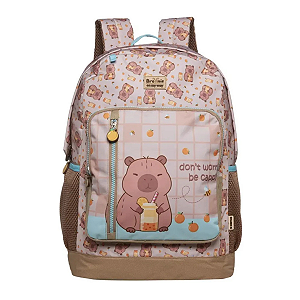 Mochila Costas College Capivara Brownie - Xeryus