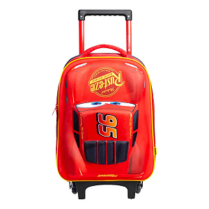 Mala Escolar Infantil Com Rodinhas Carros Disney