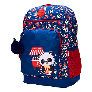 Mochila Escolar Juvenil Xeryus College Panda Pipoca