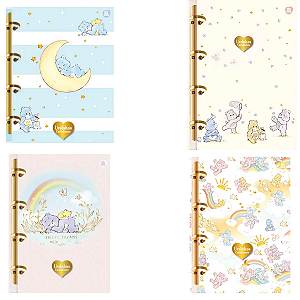 Caderno Argolado Fichário Colegial Ursinhos Carinhosos