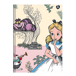 Caderno Brochurão 80fls Disney Alice Animativa
