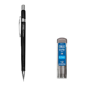 Kit Lapiseira 0,7 Mm I- Point + Grafite 2b 0,7mm Tilibra