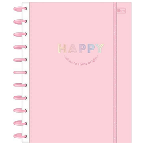 Caderno  Tilidisco  10 Matérias Happy 160 Folhas - Tilibra
